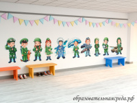 Комплект настенных панно Юные защитники
