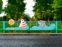 Комплект украшения забора Дельфин