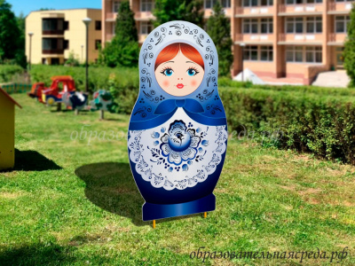 Уличная фигура Матрешка гжель