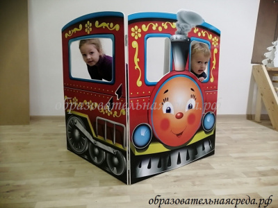 Игровой модуль Паровоз красный (2)