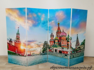 Напольная ширма гармошка Россия - родина моя (1)