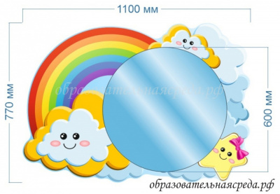 Зеркало Радуга 1,1х0,77м