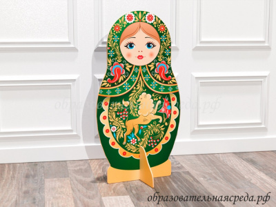 Театральная декорация Матрёшка кичменгско-городецка роспись