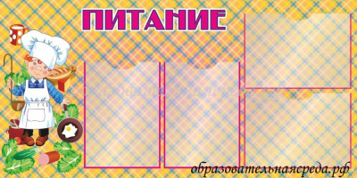 Информационный стенд Питание 10,5м, А4-4шт (1)