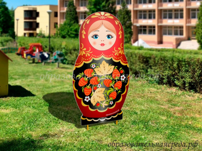 Уличная фигура Матрешка Хохлома