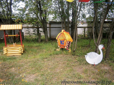 Уличная фигура Избушка на курьих ножках (3)