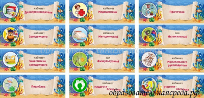 Таблички на кабинет 0,1 0,3м