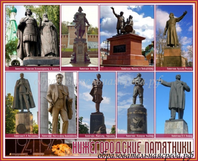 Информационный стенд Пямятники Нижнего Новгорода №2