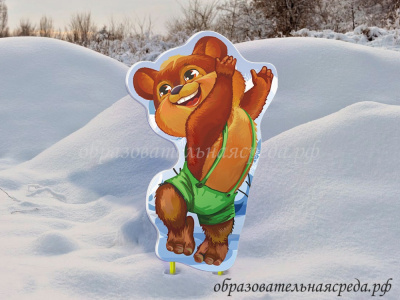 Уличная фигура Мишка новогодний