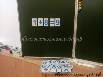 Набор магнитных карточек Цифры и знаки 80 шт (4)