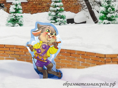 Уличная фигура Новогодний зайчик (1)