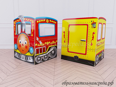 Игровой модуль Паровоз и вагон  (1)