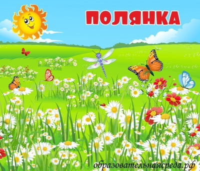 Табличка на кабинет Полянка 0,30,35м