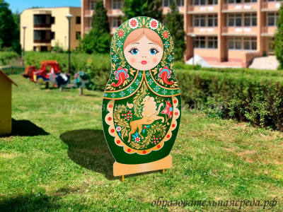 Уличная фигура Матрешка Кичменгско-городецкая роспись