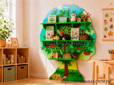 Полочка для книг Рябина 1,6 на 1,25м