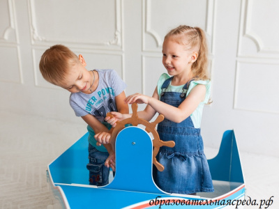 Игровой модуль Корабль белый большой (8)