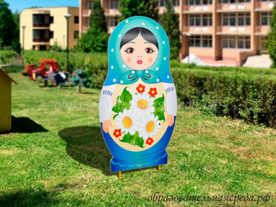 Уличная фигура Матрешка Матрёшка с ромашками