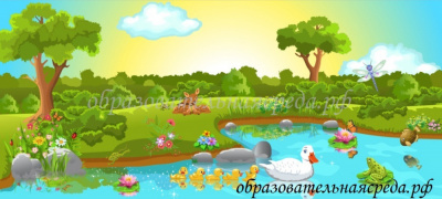 Баннер Озеро с уточками