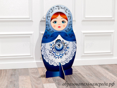 Театральная декорация Матрёшка гжель