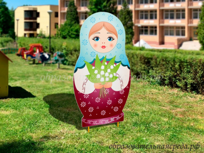 Уличная фигура Матрешка с ландышами