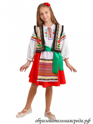 Карнавальный костюм Молдаванка девочка