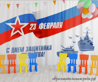 Занавес С днем защитника отечества 4