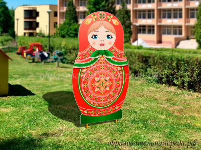 Уличная фигура Матрешка Гаютинская роспись