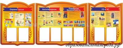 Стенд Пожарная и антитеррористическая безопасность