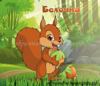 Табличка на кабинет Белочка 0,30,35м